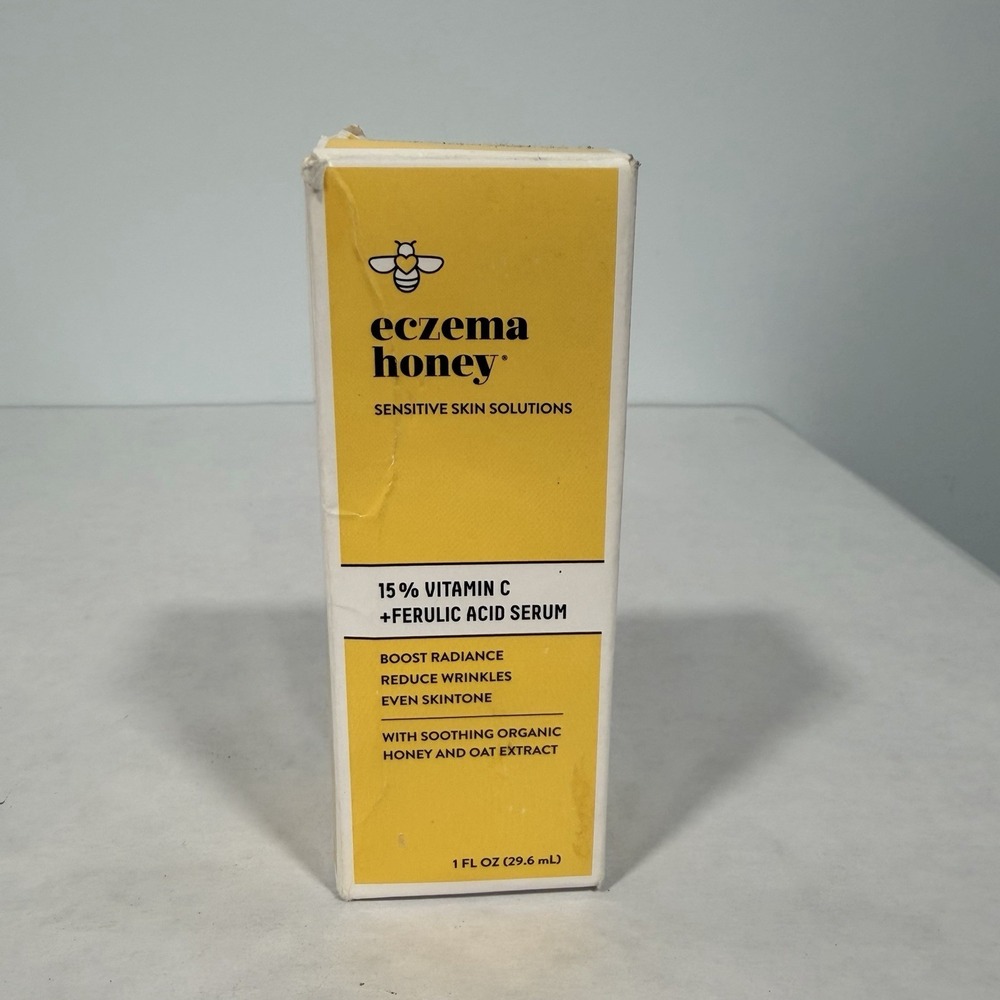 Eczema Honey 15% Vitamin C + Ferulic Acid Serum, Sensitive Skin Anti-aging, 1 oz